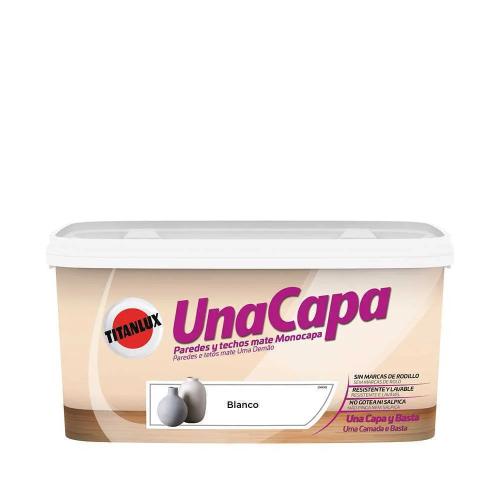Tinta uma demão branca mate interior 4l titanlux .