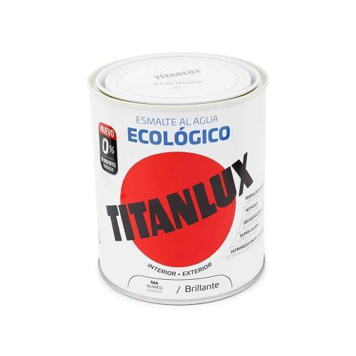 Esmalte Ecológico à Base de Água Brilhante Branco.