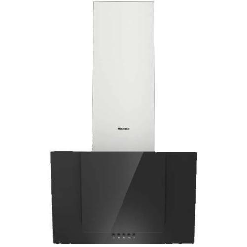 Hisense Chamine 60cm 650m3h Vidro Preto Inox (B)