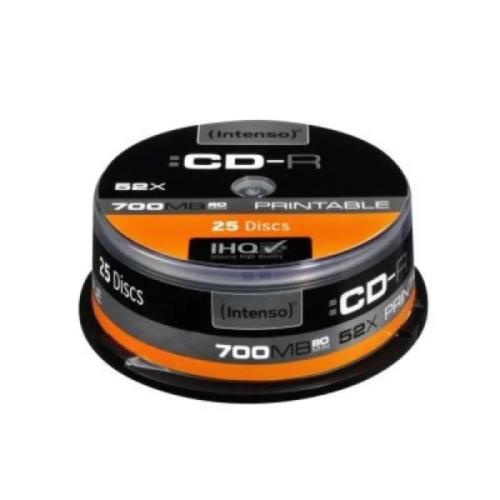 Cd-R Intenso 700mb 25pcs Cakebox "Printable Inkjet" 52
