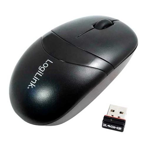 Logilink Maus Mini Funk 2.4 Ghz 1000dpi Optisch Scroll Black