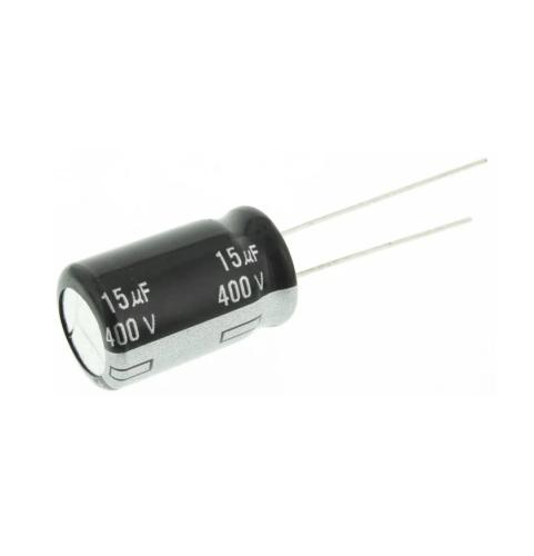 Condensador eletrolítico THT 15uF 400VDC