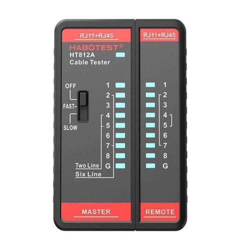 Tester Sítových Kabelu Habotest Ht812a Rj45/Rj14/Rj12/Rj9