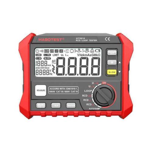 Digitální Rcd / Tester Odporu Smycky Habotest Ht5910