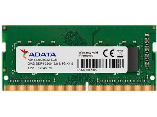 Adata Premier Series - Ddr4 - Module - 8 Gb - So-Dimm 260-Pin - 3200 Mhz / Pc4-25600 - Unbuffered