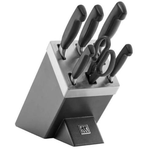 Zwilling Four Star 35148-507-0 Kitchen Knife/Cutlery Block Set 7 Pc(S) Grey