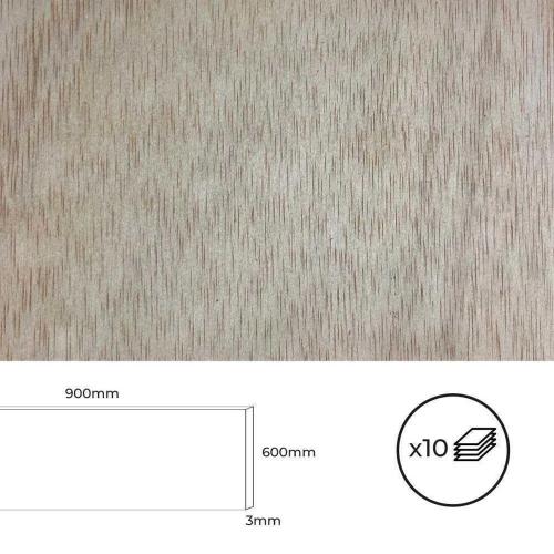 Kit 10 Placas de Madeira 900x600x3mm. Bertini.