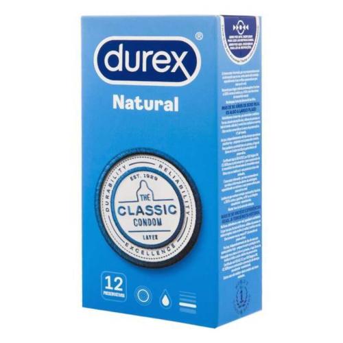Preservativos Durex Natural Ø 5,6 cm (12 uds)