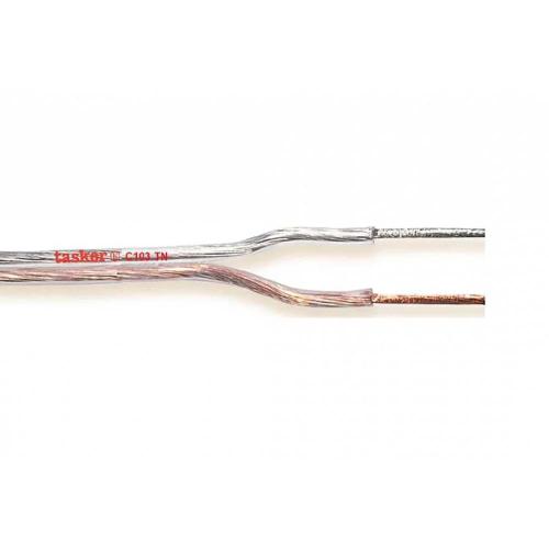 Cabo De Falante Em Bobina 2x 0,22 Mm² 100 M Trans.