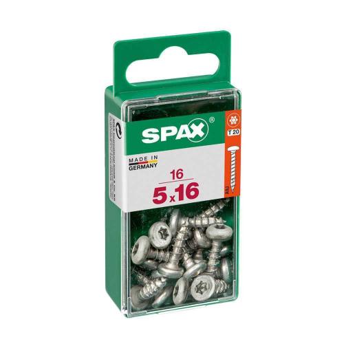 Caja de Tornillos Spax Wirox Madera Cabeza Redond.