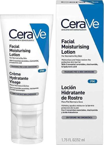 Loção Facial Hidratante Cerave Pm (52 Ml)