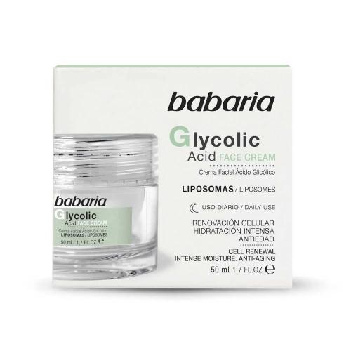 Creme Regenerador Babaria Ácido Glicólico (50 Ml)