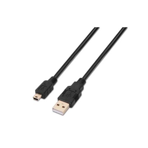 Cable Usb(A) 2.0 a Mini Usb(B) 2.0 Aisens 1.8m Ne.