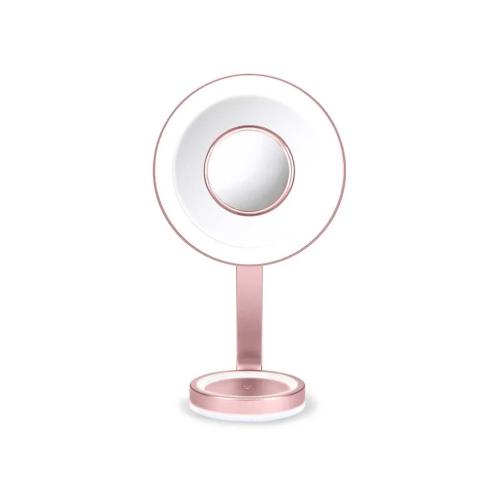 Espelho de Aumento com LED Babyliss 9450e Cor de Rosa