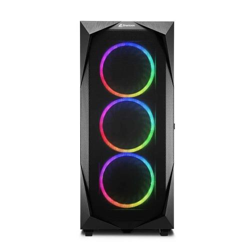 Sharkoon Gehäuse Rev300 Atx/E-Atx 2xglas Schwarz