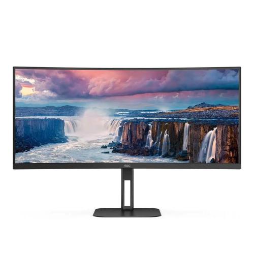 Monitor Curvo Va LED 34" Cu34v5c Wide Quad Hd Preto - Aoc