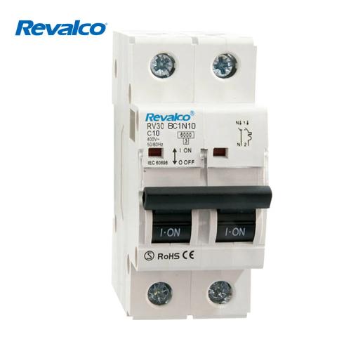 Disjuntor Magnetotérmico Revalco 1polo + Neutro 10