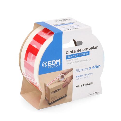 Fita em Espanhol "Muy Fragil" 48 Micras 50m X 50mm Edm