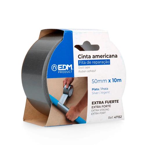 Fita Adesiva Multiuso Americana 10mx50mm Cinza