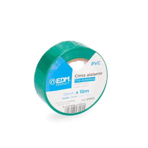 Fita Isoladora 10mx19mm Verde Edm