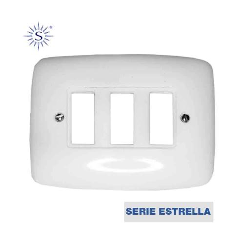 Placa 3 Elementos Pequena Serie Estrella
