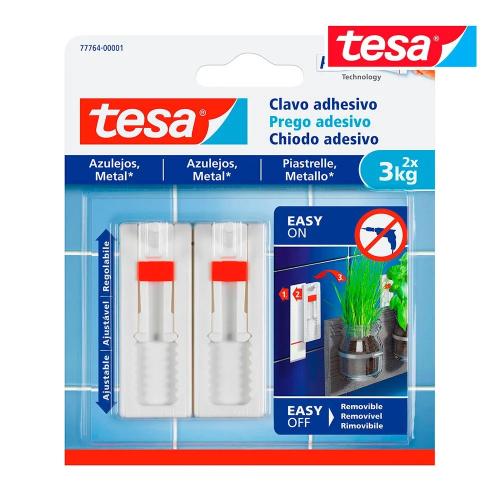Tesa Clavo Adhesivo Ajustable Hasta 3kg Para Azule