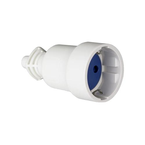 Ficha Aérea Pvc 16a 250v T/Tl 4,8mm Branco 707cb (Retractilada) Solera