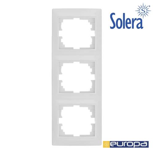 Moldura Vertical para 3 Elementos Branco 81x225x1.