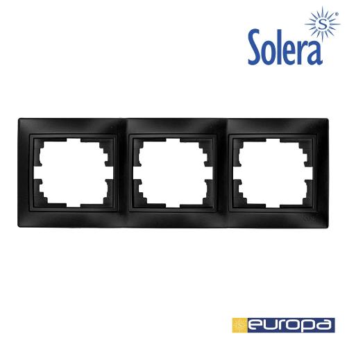 Moldura para 3 Elementos Horizontal Grafite 225x8.