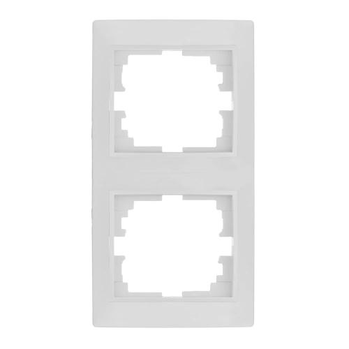Moldura Vertical para 2 Elementos Branco 81x154x1.