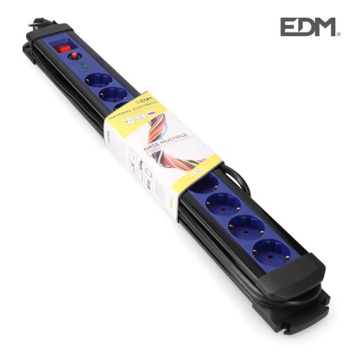 Bloco 10 Tomadas com Protetor + Interruptor 3m