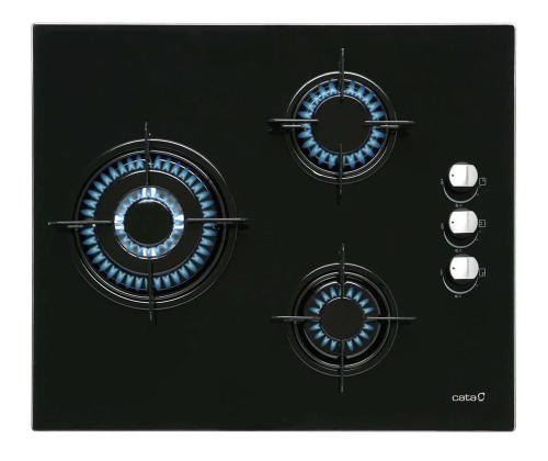 Placa de Gás Cata Cib6021bk 60 Cm 8100 W