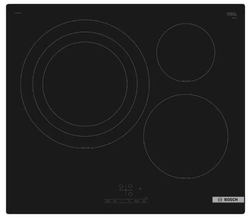 BOSCH SERIE 4 PID61RBB5E PLACA PRETO EMBUTIDO 59..