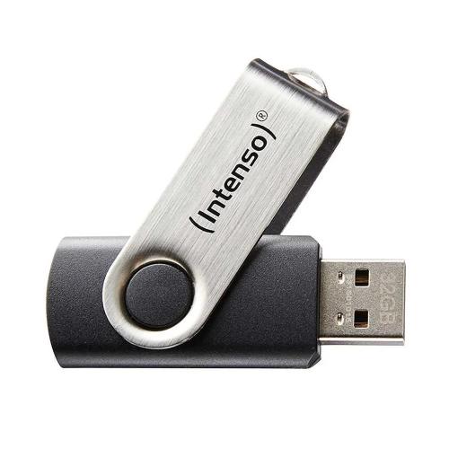 Memoria Usb Intenso Basic Line 32 Gb Negro Plata .
