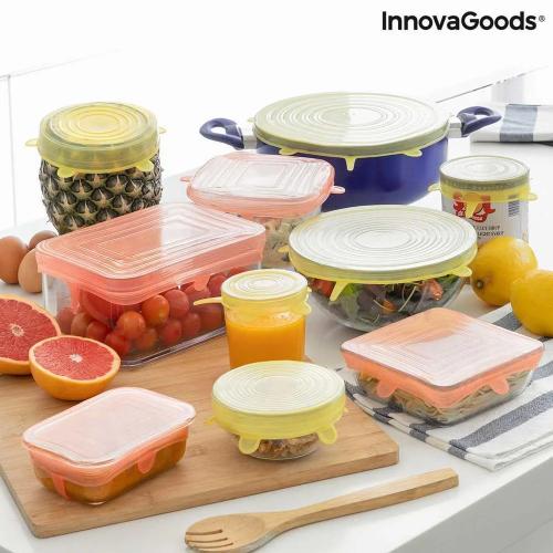 Conjunto de 10 Tampas de Cozinha Reutilizáveis e .