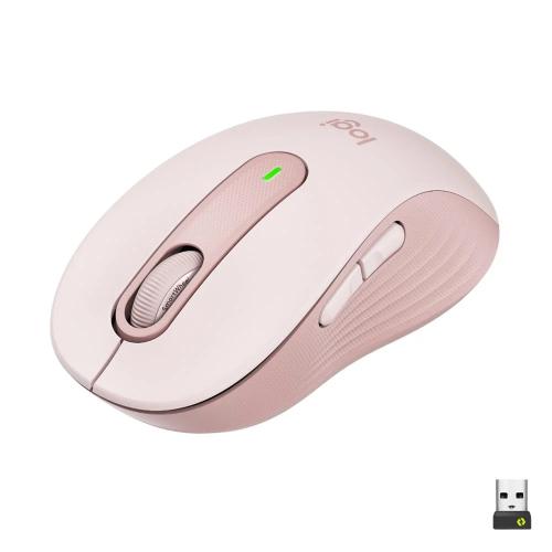 Rato Óptico Signature M650 Wireless/Bluetooth 2000dpi Rosa - Logitech