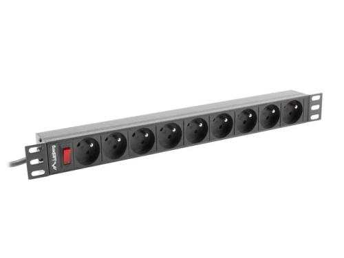 Lanberg Power Strip Rack 19 (1u 16a 9x 230v Pl)
