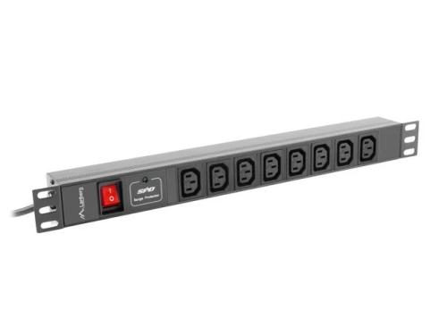 Lanberg Power Strip Pdu Rack (1u 16a 8x Iec C13)