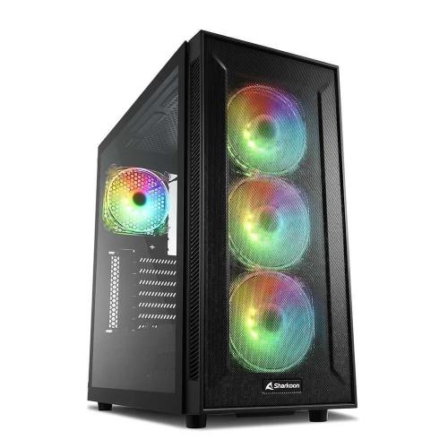 Sharkoon Gehäuse Tg6m RGB Atx 1xglas Schwarz
