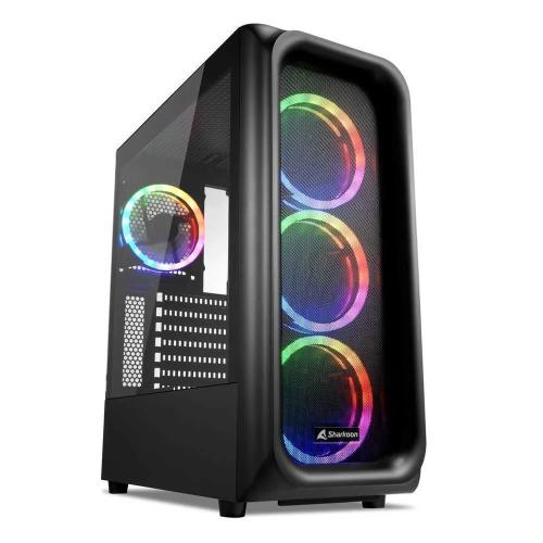 Sharkoon Gehäuse Tk5m RGB Atx 1xacryl Schwarz