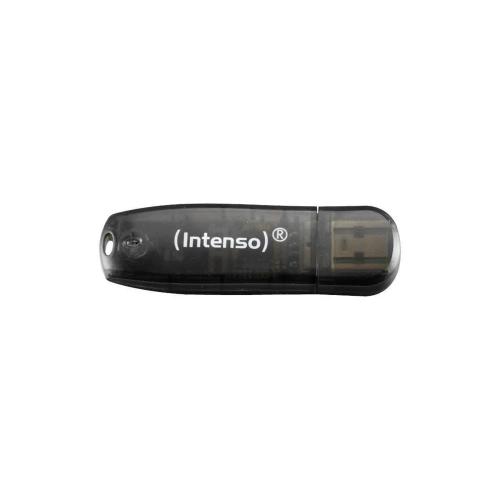 Usb-Stick 16gb Intenso 2.0 Rainbow Line Schwarz