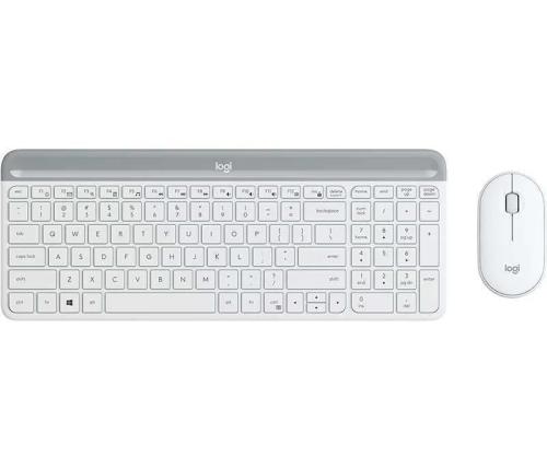Rato e Teclado Logitech 920-009199 Branco Qwerty Espanhol