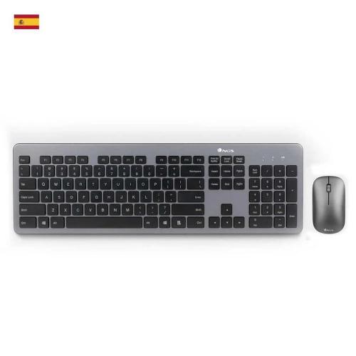Teclado Y Ratón Inalámbricos Ngs Matrix Kit/ Gris