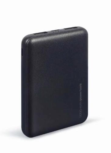 Gembird Pb05-02 Power Bank Lithium Polymer (Lipo) 5000 Mah Black
