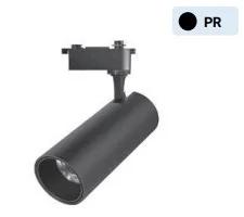 Projetor De Calha Led Preto 2 Circuitos 30w 3000k