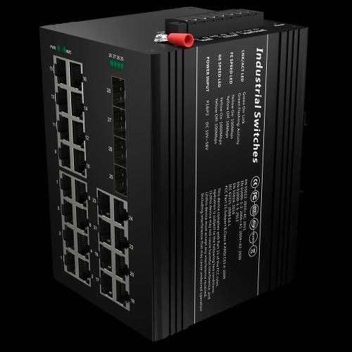 Switch PoE Marca Blanca - Montaje en carril DIN -.