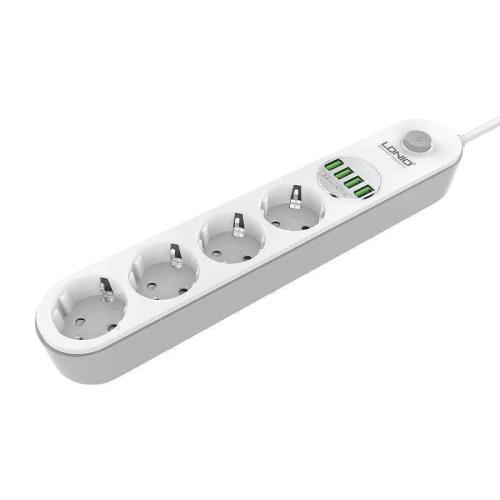 Extensão Elétrica 4 Tomadas e 4 Fichas Usb 17w 2m