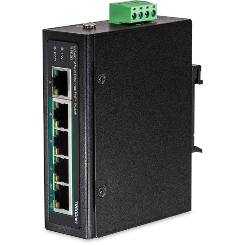Trendnet 5-Port Industrial Fast Eth. Poe+ Din-Rail Switch