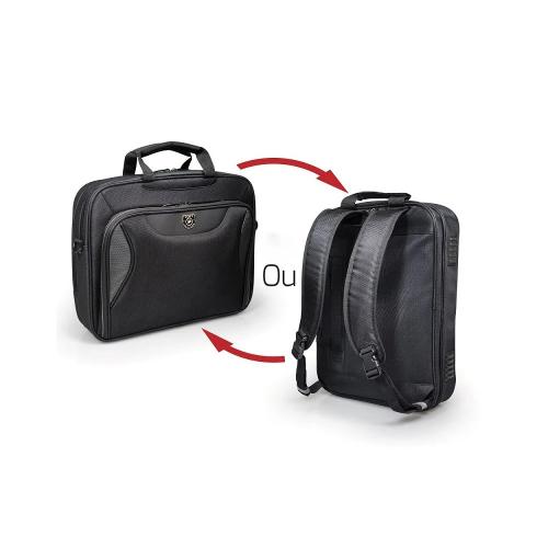 Mochila + Mala Port Designs Manhattan Combo 14"/15.6" Preto