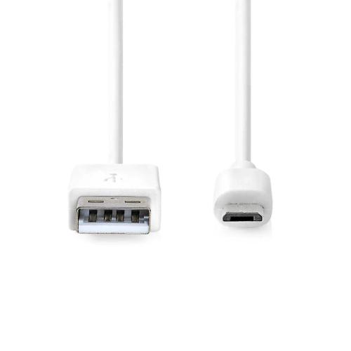 Nedis Ccgb60500wt20 Cabo Usb 2 M Usb 2.0 Usb a Mi.